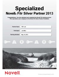 Novell FILR Silver Partner 2013